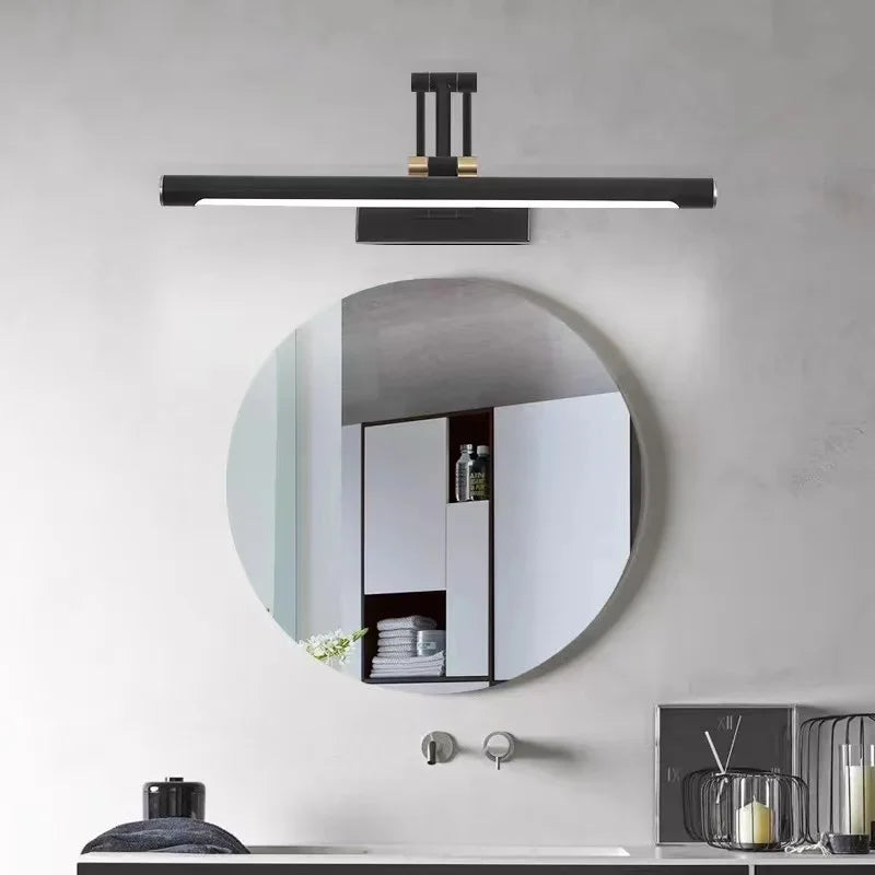 Mirror Front Light Bathroom Mirrors Cabinet Foldable Telescopic