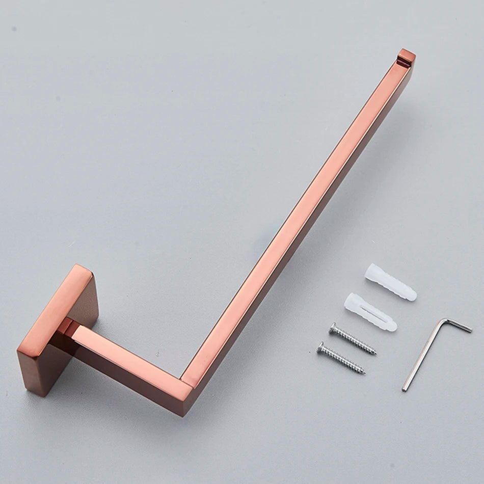 Bathroom Hardware Rose Gold Polish Shiny Bathrobe Hook