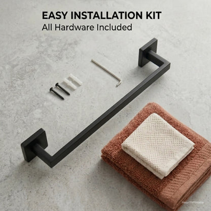 Bathroom Stainless Steel Towel Rack Durable Space Saving