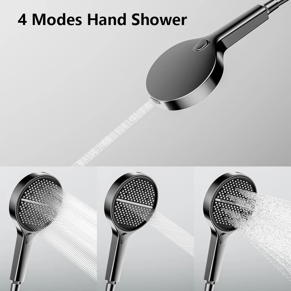 Solid Brass Bathroom Shower Faucet Luxury Bathtub Mixer