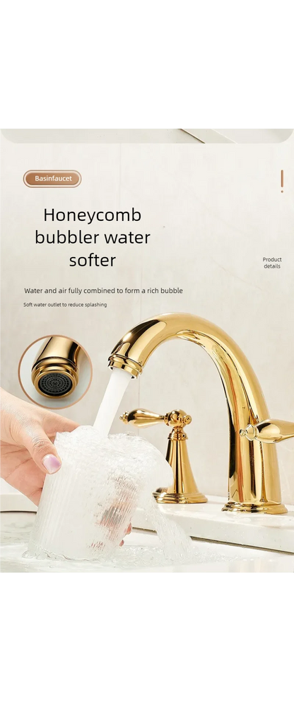 Deck Mounted Fixed Spout Bathroom Basin Faucet Hole