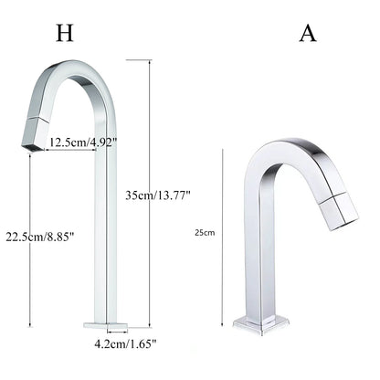 Chrome Cold Water Faucet Brass Rotating Out Water