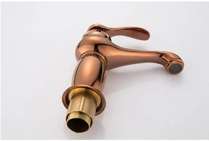 Luxury Europe Style Antique Gold Bathroom Basin Faucet