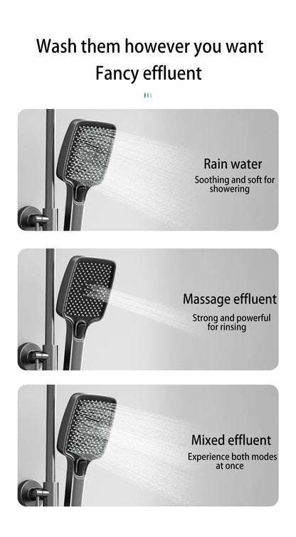 Luxury Smart Digital Temperature Shower System Bathroom Rain