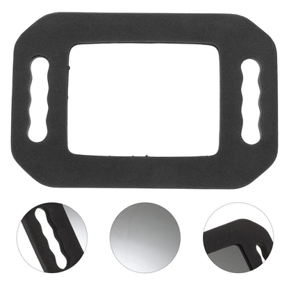 Handheld Barber Mirror Rectangle Shape Foam Back Wall