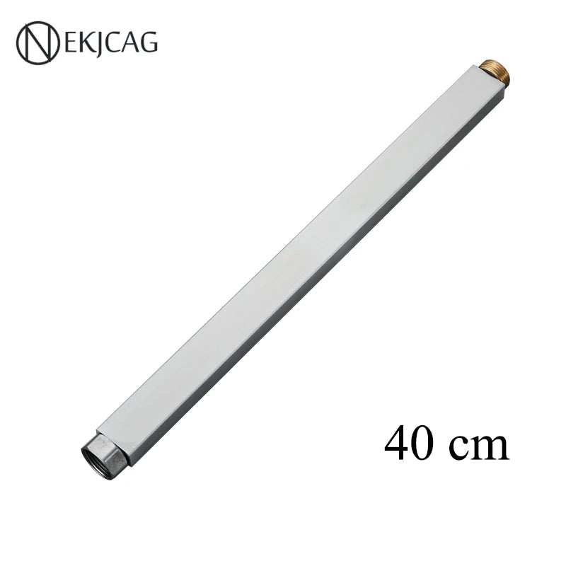 Square Extension Tube Bathroom Shower Faucet Extra Extend