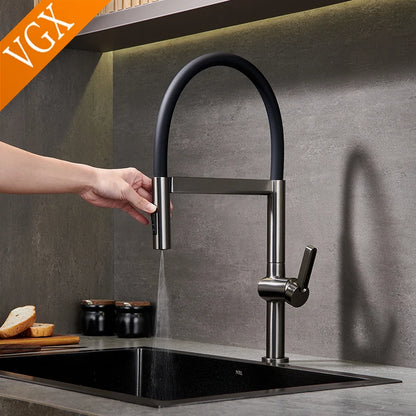 Vgx Faucet Sink Faucets Rubber Pull Down Stream