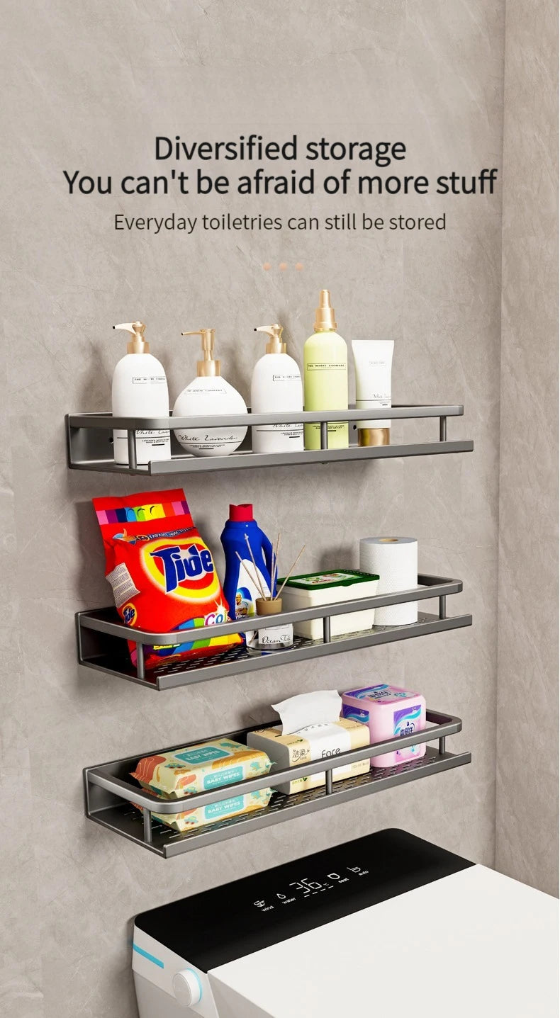 Bathroom Shelf Bathroom Towel Rack Shelves Wall Shower