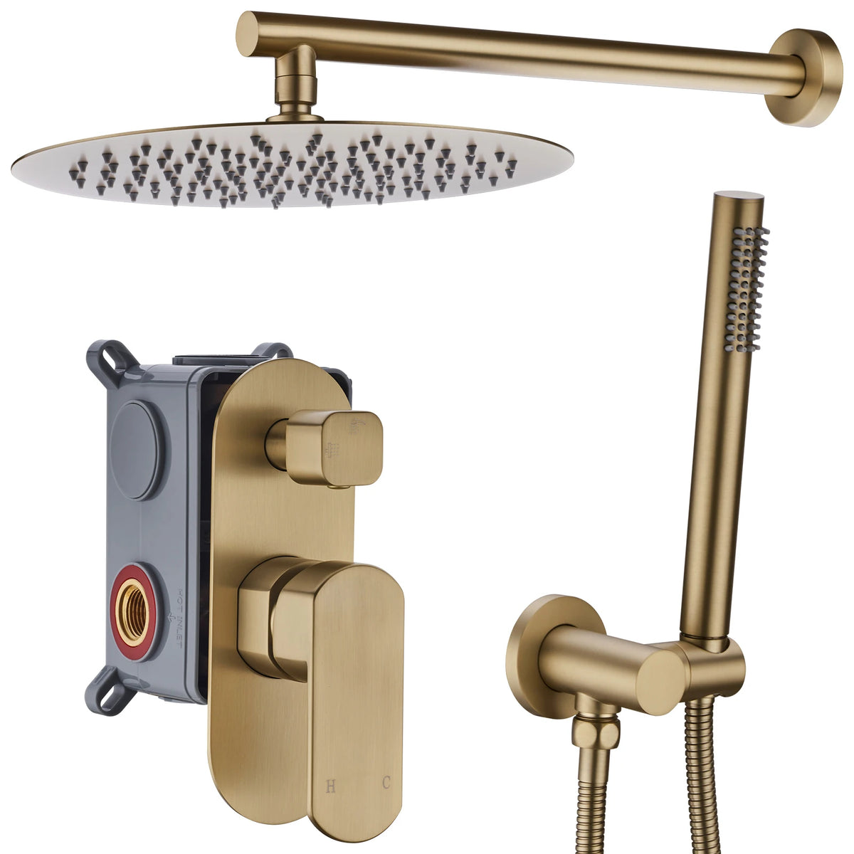 Solid Brass Bathroom Shower Rianfall Shower Head Shower