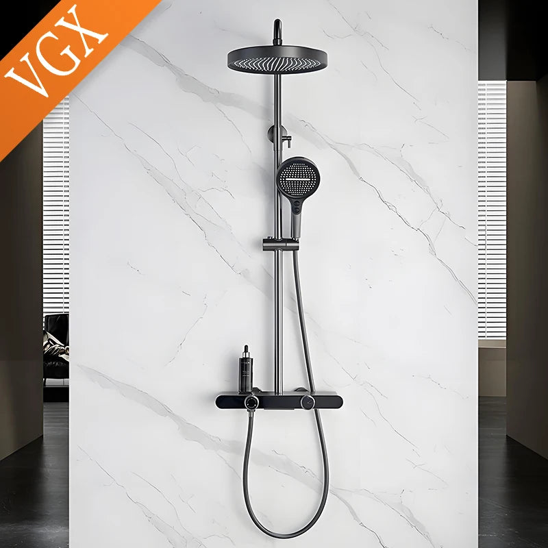 Vgx Gold Shower System Bathroom Shower Faucet 3-Way