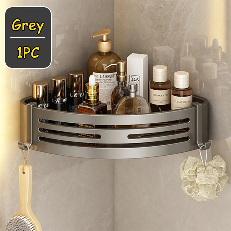 Corner Shower Caddy Adhesive Drilling Installation Options