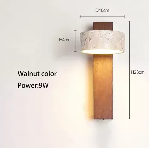 Spanish Natural Limestone Double-Sided Wall Lamp Creative