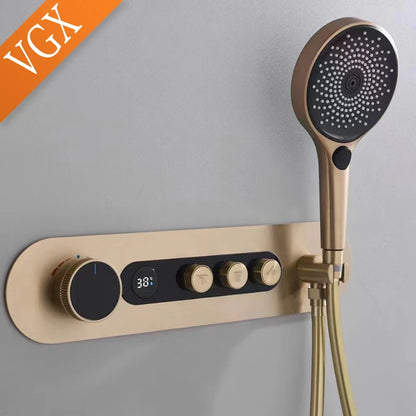 Vgx Concealed Thermostatic Shower System Temperature Digital