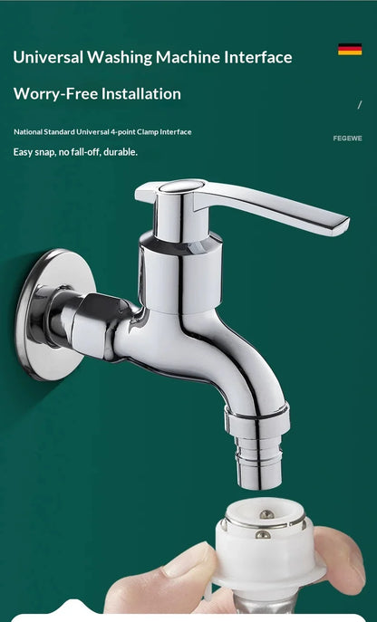 Zinc Alloy Wall Mount G1/2 Cold Water Tap