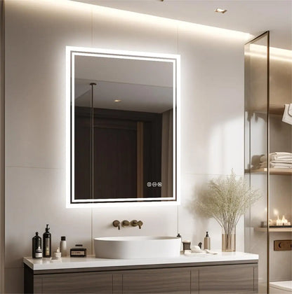 Led Light Bathroom Mirror Illuminated Wall Mounted Vanity
