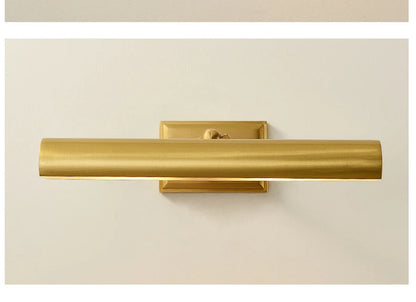 Brass Mirror Front Light Retro Bathroom Vanity Wall