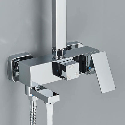 Golden Shower Faucet Rainfall 3/4-Way Bathtub Tap Bathroom