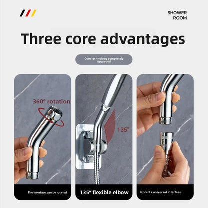 Shower Head Extension Arm Adjustable Angle Rotatable Connector