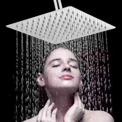 Rainfall High Pressure Shower Head 12/10/8 Inch Stainless