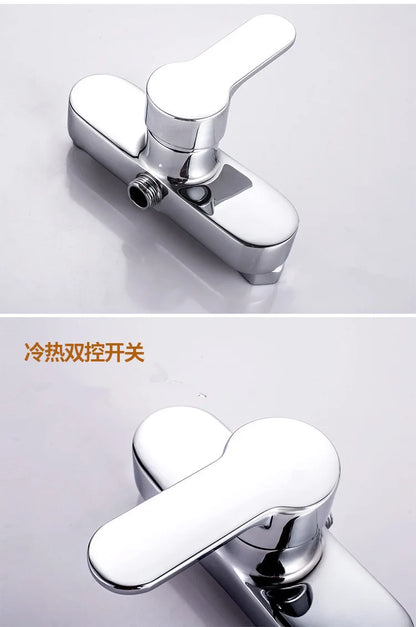 Brass Shower Faucet Mixer Valve Shower Head Hidden