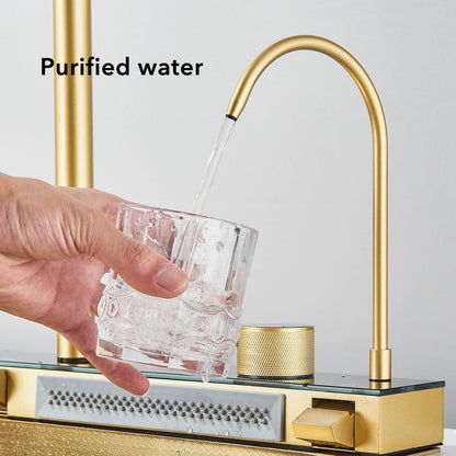 Golden Smart Digital Display Integrated Sink Temperature Control