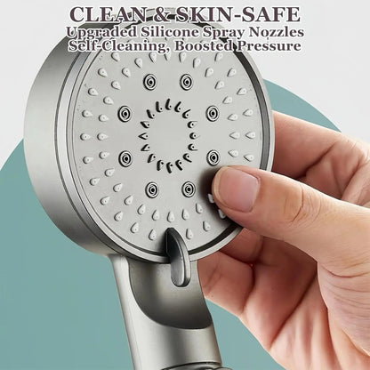 5-Mode Filtered Shower Head High Pressure Adjustable Sprayer