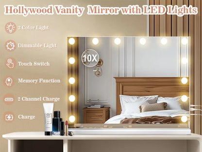 Uk Hollywood Mirror Vanity Make Up Mirror Lights