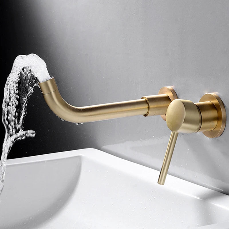 Basin Sink Faucet Bathroom Mixer Tap Wall Faucet
