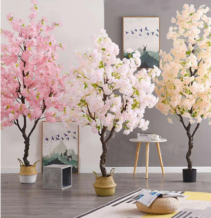 Decoration Artificial Cherry Tree Bonsai Wedding Indoor Living