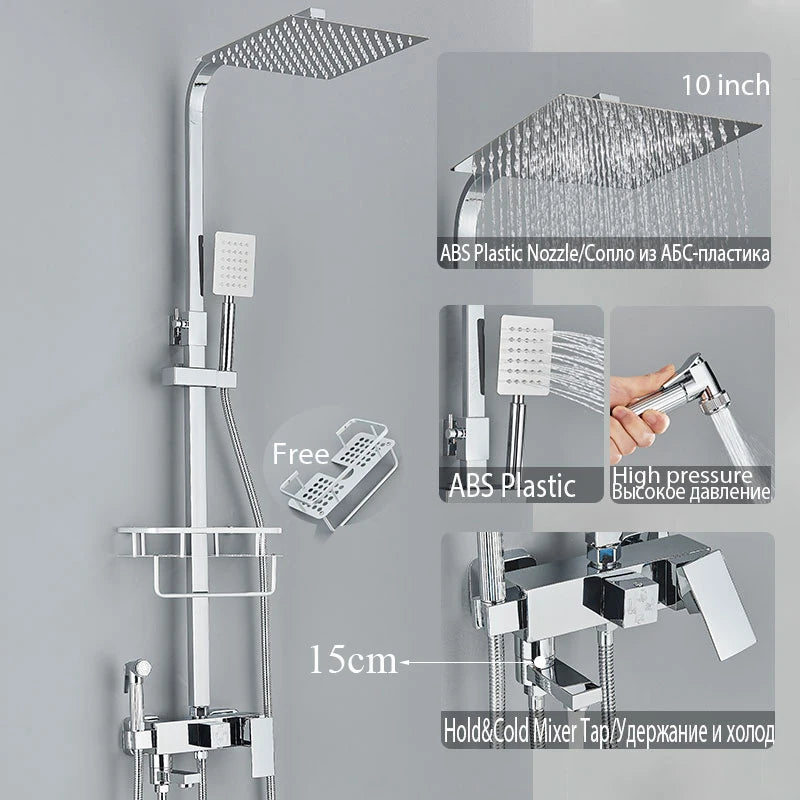 Black Shower Faucet Ways Showers Faucet Systems Adjustable