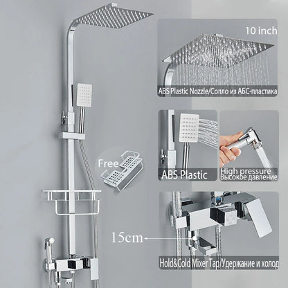 Black Shower Faucet Ways Showers Faucet Systems Adjustable