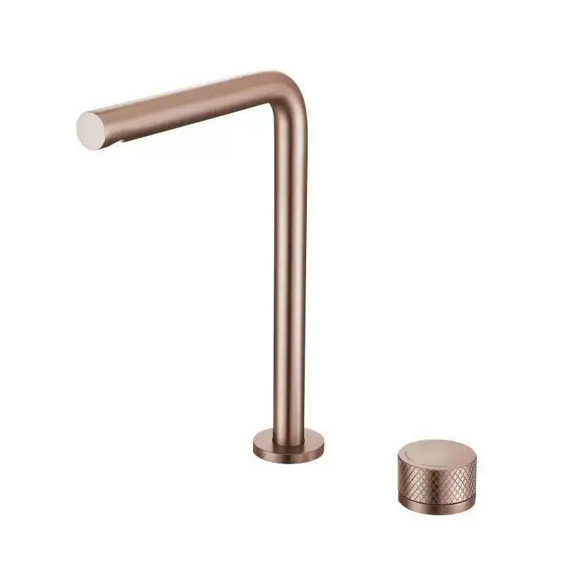 Brushed Rose Gold Basin Faucet Bathroom Bathtub Faucet