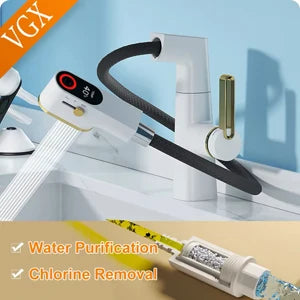 Vgx Bathroom Faucets Pull Out Basin Mixer Sink
