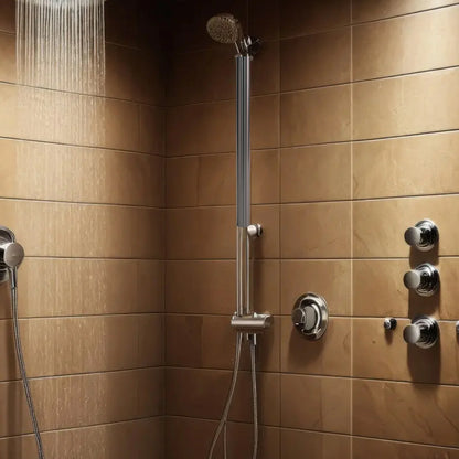 30cm Shower Extender Bathtub Shower System Black Grey