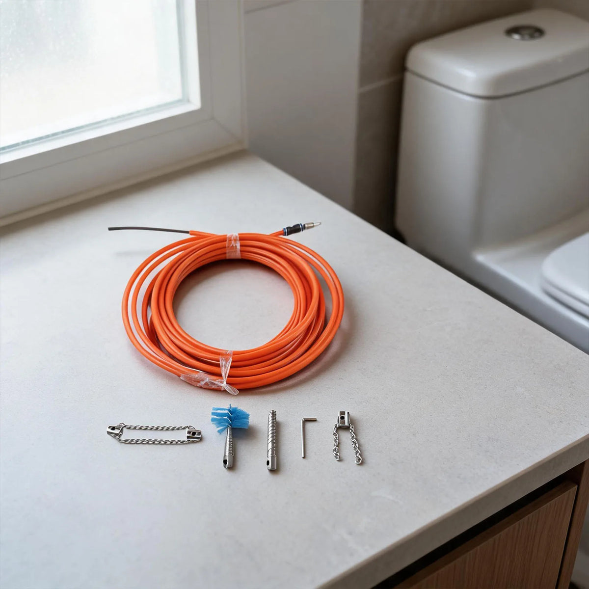 Hand Crank Drain Snake Toilet Sink Shower Bathtub