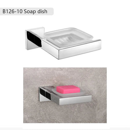Stainless Steel Bathroom Hardware Mirror Chrome Polished Towel