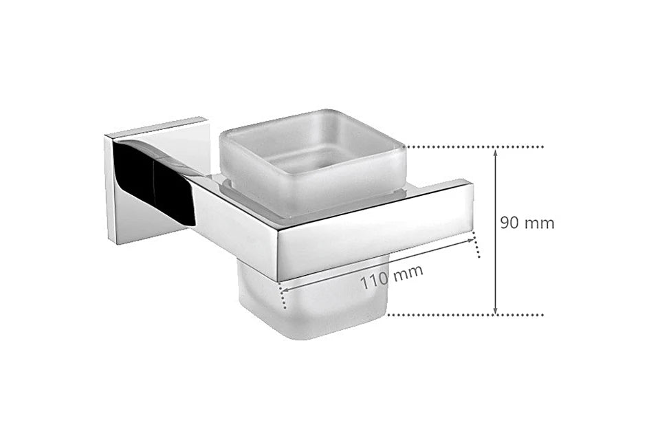 Stainless Steel Bathroom Hardware Mirror Chrome Polished Towel