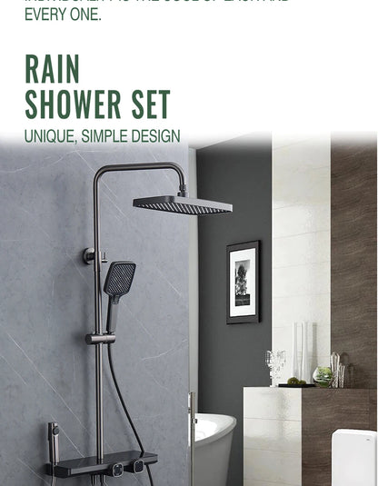 10 Inch Shower Head Handle Square Shower Faucet
