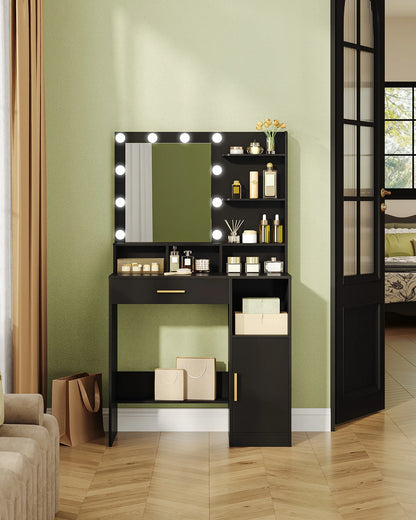 Hzuaneri Dressing Table Mirror 10 Led Lights Vanity