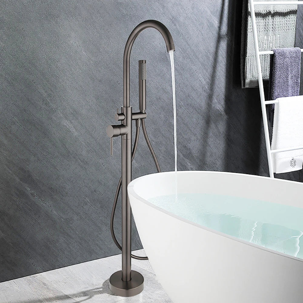 Kemaidi Golden Plated Bathtub Filler Shower Roman Tub