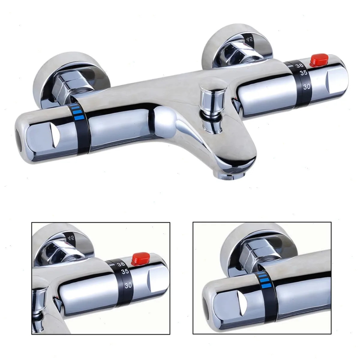 Thermostatic Mixing Valve Brass Shower Valve Temperature Control