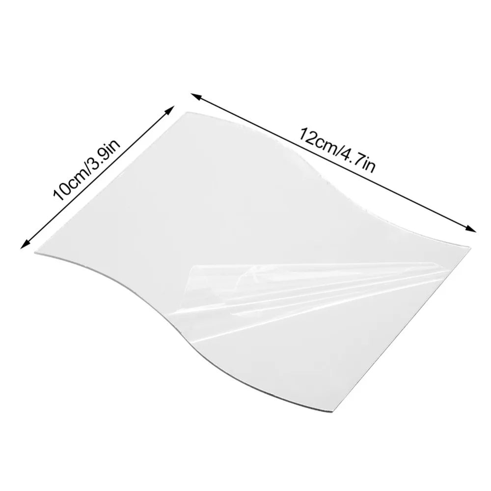 6pcs Silver Wall Mirror Sticker Waterproof Acrylic 3d