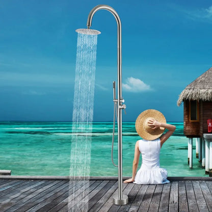 Outdoor Shower Column Garden Beach Waterproof Large Nozzle