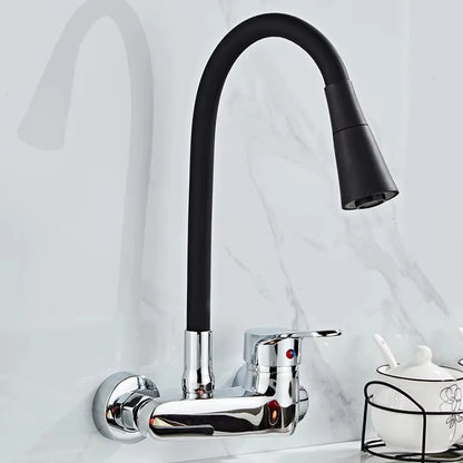 Wall Mounted Faucet Mixer Sink Faucet 360 Degree