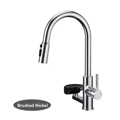 Modern High End Sink Faucet Cup Washer Brushed