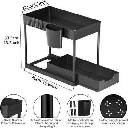 Under Sink Organizers Tier Under Bathroom Cabinet Holder