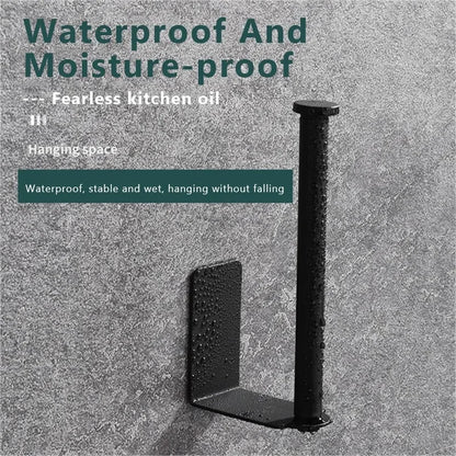 Adhesive Toilet Paper Holder Wall Mount Bathroom Silver