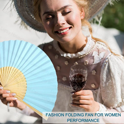 30-120pcs Wedding Hand Fans Folding Fans Guest Paper