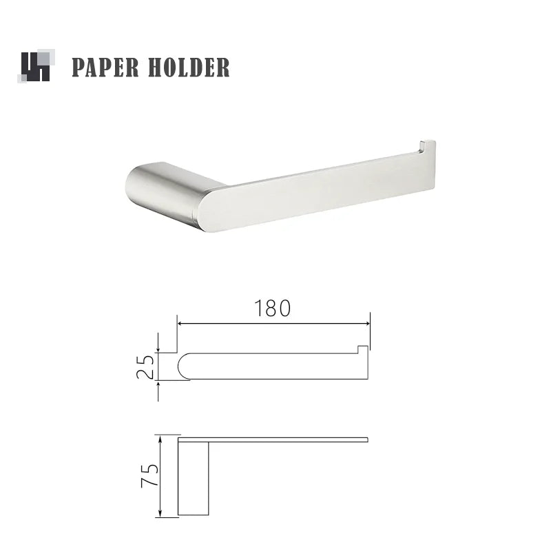 Bathroom Hardware Stainless Steel Bathroom Wall Mounted Towel