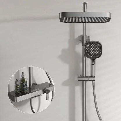 Cold Bathroom Shower System Sprinkler Brushed Rose Gold